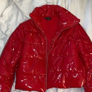 Kaylee Kollection Red Puffy Jacket Sz M